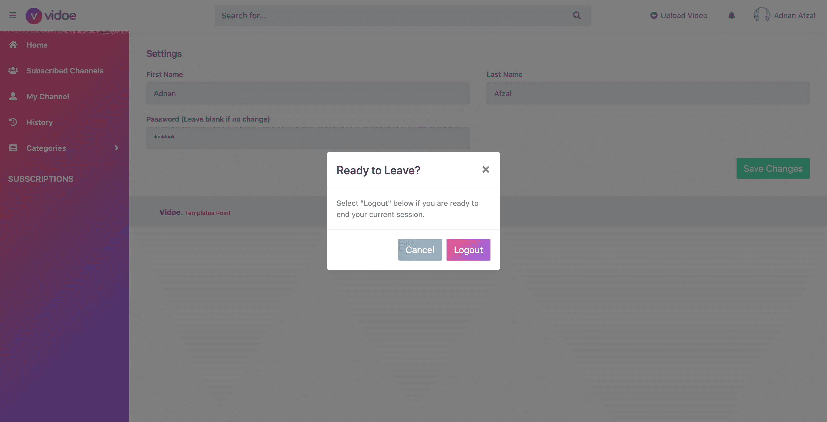Logout