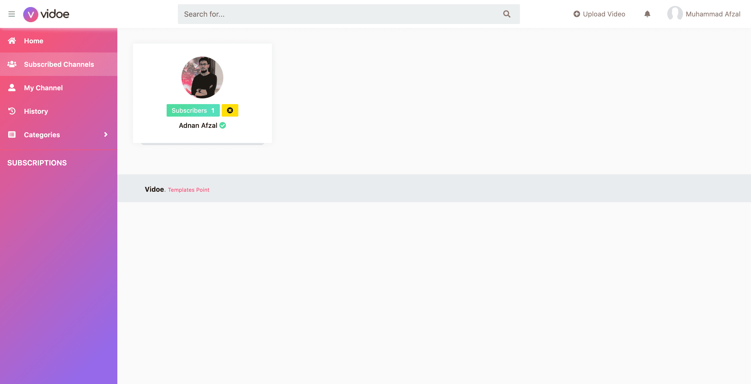 My subscriptions