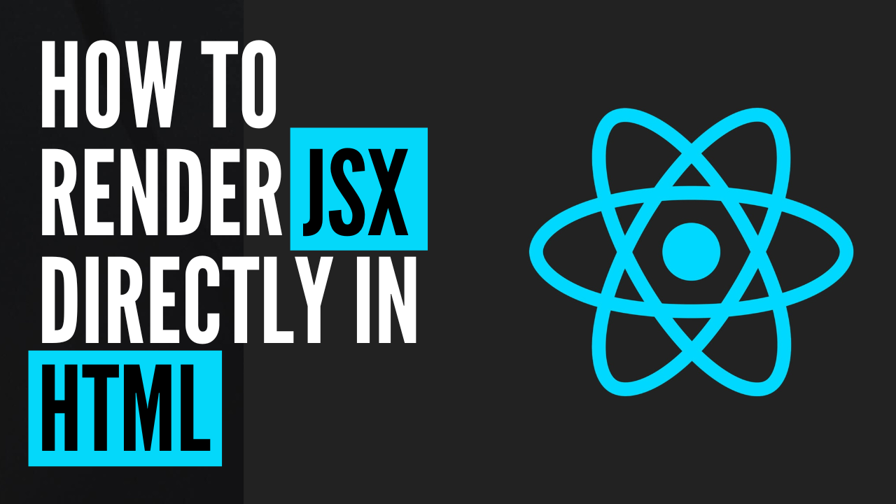 How to render JSX in HTML