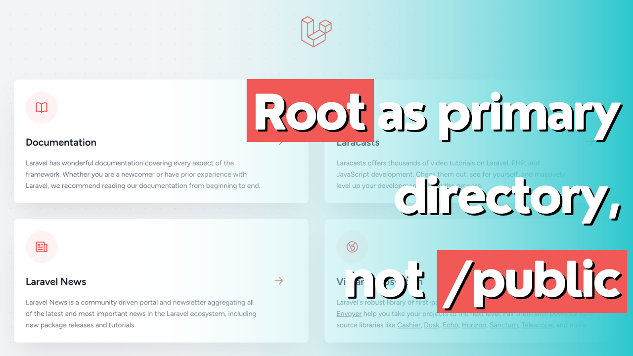 Root als primäres Verzeichnis – Laravel