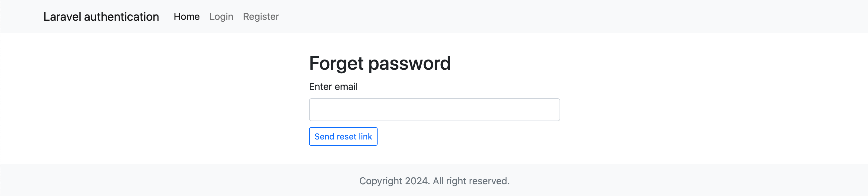 Forget password