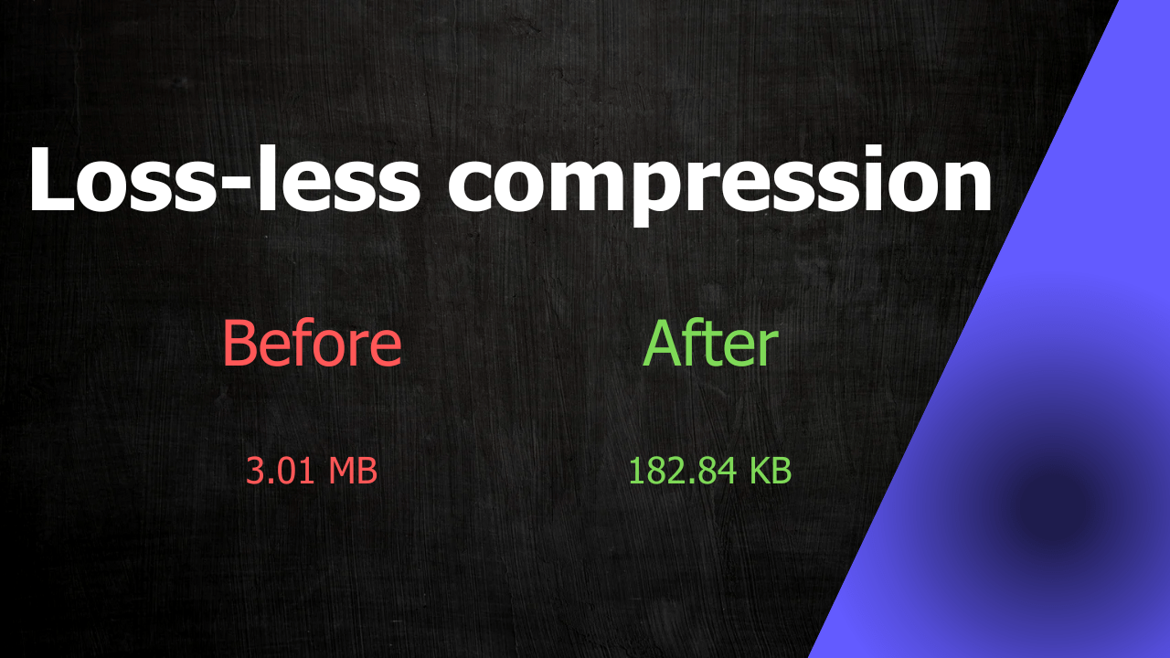 Loss-less compression in Node.js